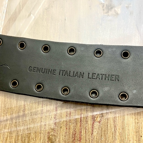 Via Spiga,Soft Italian Leather Belt,Metal Embellishments,Excellent Cond,Size L - Picture 8 of 10